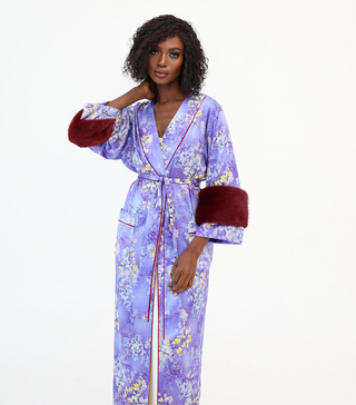 Luxury Silk Robe
Handmade Silk Robe
Floral Silk Robe
Elegant Lounge Wear
Fashionable Robe with Fur Cuffs
Purple Silk Robe
Designer Robe with Mink Cuffs
Floral Print Robe
High-End Silk Robe
Statement Fashion Piece
Evening Lounge Wear
Couture Silk Robe
Floral Patterned Robe
Cozy Glam Robe
Unique Robe Design